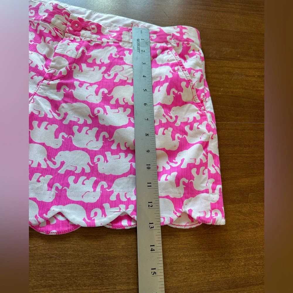 Lilly Pulitzer Pink Elephant Print Shorts - Picture 3 of 7